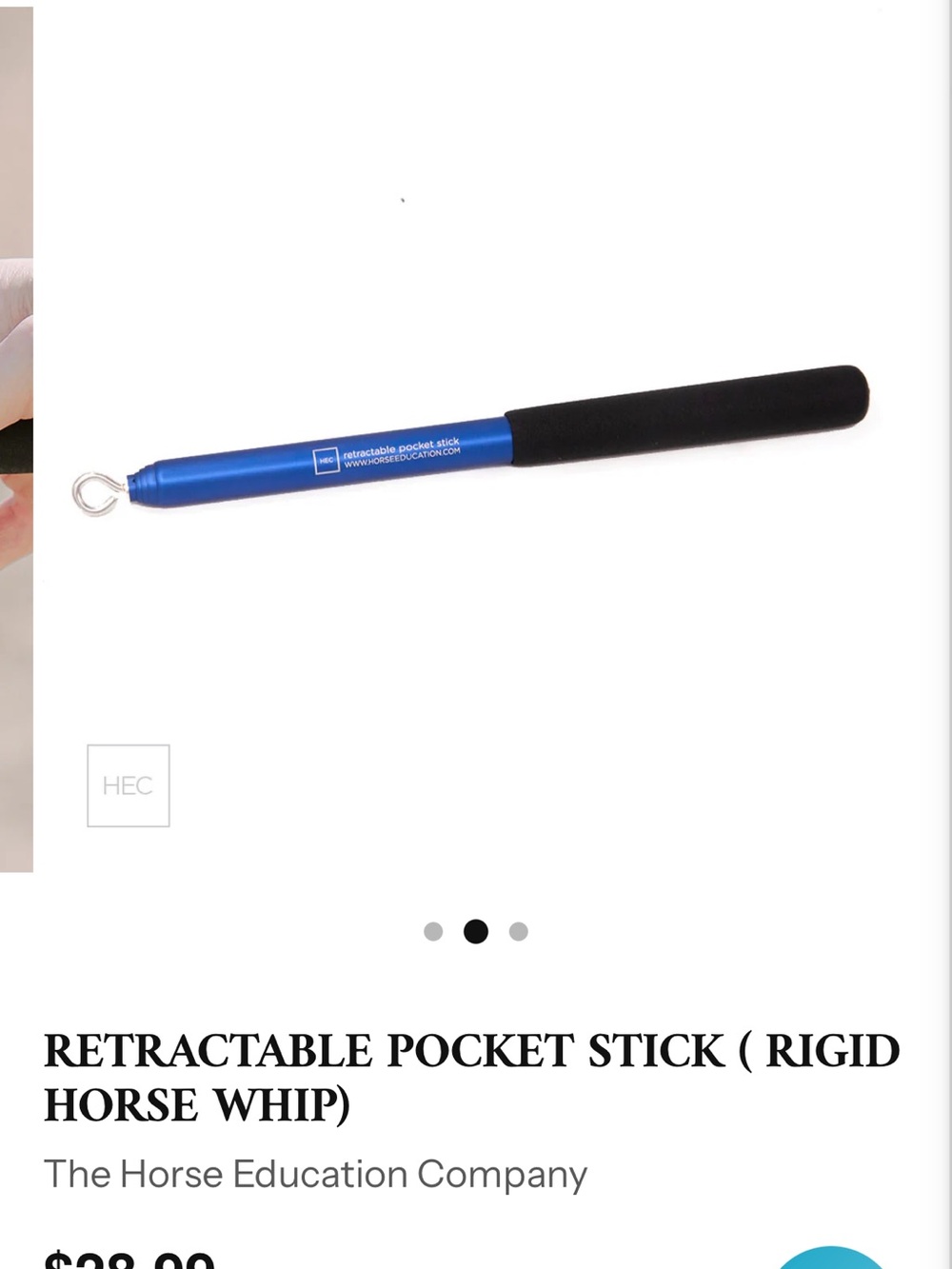 Horsemanship’s Retractable Pocket Stick for horses